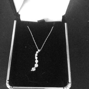 Never worn diamond journey necklace!